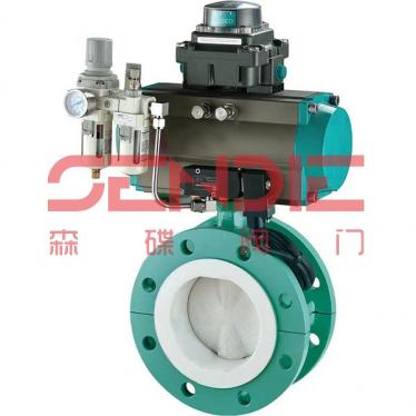 气动衬氟法兰蝶阀